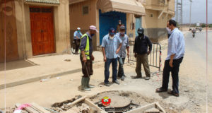 المرحلة الأخيرة من ورش إحداث القنوات الرئيسية للصرف الصحي بمنطقة الزرايب اولاد بنونة